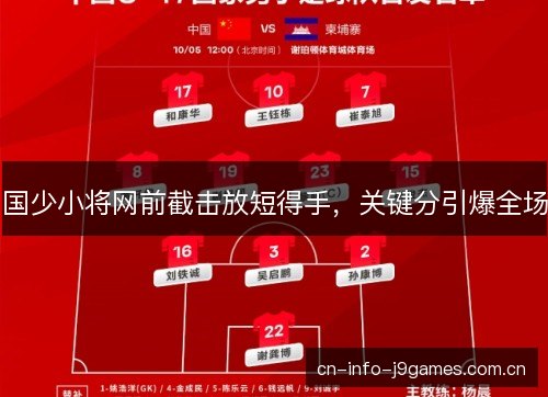 国少小将网前截击放短得手,关键分引爆全场 国少小将网前截击放短得手,关键分引爆全场